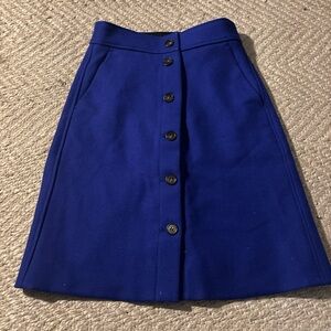 J. Crew Royal Blue A-Line Skirt